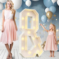 Ledido 4FT Marquee Light Up Letters &, Easy to Assemble Marquee Letters 4 Feet Tall for Indoor & Outdoor Events, Large Lighted Letter for Birthday Graduation Baby Shower Anniversary Party Decorations
