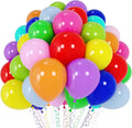 120pcs Colorful Balloons 12inch Rainbow Latex Balloons for Boys Girls Birthday Baby Shower Gender Reveal Wedding Decorations
