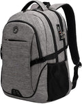 SHRRADOO Anti Theft Laptop Backpack Travel Backpacks with Combination Lock for Women Men (Grey, Large)