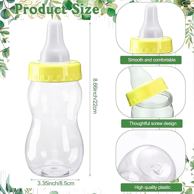 Syhood Woodland Animal Baby Shower Games Guess How Many Pacifiers Game Sign 50 Small Guessing Games 20 HB Pencils 750 ml Milk Bottle 400 Pacifiers Decorations Guests Gender Reveal Party Favors