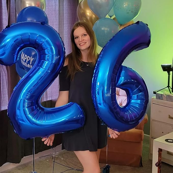 40 Inch Navy Blue Foil Number 6 Foil Balloon 6th 16th 60th 66th Birthday Jumbo Anniversary Corporate Milestone Event Decorations Dark Blue 6 Digit Birthday Party