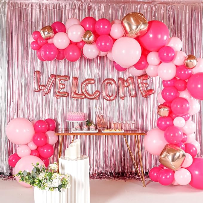 Restaurantware-Balloonify 16 Inch Letter Balloon, 1 Alphabet Party Balloon - Letter E, Self-Sealing, Rose Gold Foil Mylar Finish, Hanging Loop, Decoration For Birthday, Wedding, Or Graduation