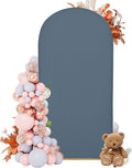Arch Covers,Arch Backdrop Stand Fitted Cover for Wedding Birthday Party Ceremony Banquet Decoration(6.6FT,Dusty Blue,Cover Only)