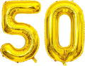 Gold Number Balloons Birthday Balloons - Giant Gold Number 50 Balloon 40 inch, Numbers Balloon 10th Birthday Decorations, Gold Party Supplies for Women Men