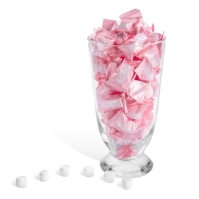 Candy Envy - Baby Girl Buttermints - 10 Bags Casepack with Approximately 100 Mint Per Bag - Baby Shower Favors