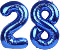 40 Inch Navy blue Number 28 Digital Balloon,Jumbo Mylar Foil Helium Balloon for 28 Balloons for Birthday Party,Wedding Anniversary Party Decorations