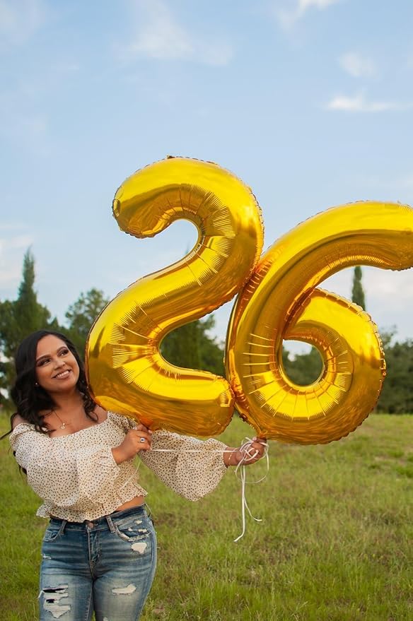 Gold Number 70 Balloon 40 inch, 70 Number Balloons, 70th Gold Birthday Decorations, 70 Year Old Women Men Golden Party Supplies