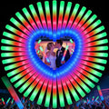 70PCS LED Foam Glow Sticks Bulk, Foam Light Up Sticks with 3 Colorful Flashing Modes, Glow in Dark Party Supplies, Party Light Sticks Pack for Wedding, Concert, New Year, Halloween, Christmas