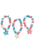 Patriotic Candy - 24 Red White and Blue Candy Bracelets Individually Wrapped - Bulk Candy - Great for Patriotic Party Favors - 4th of July - Memorial Day - Veterans Day - USA Patriotic Parade -