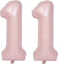 40 In Matte Pink Number Balloons Helium Foil Mylar Balloon Birthday Party banquet Decoration Digital 11