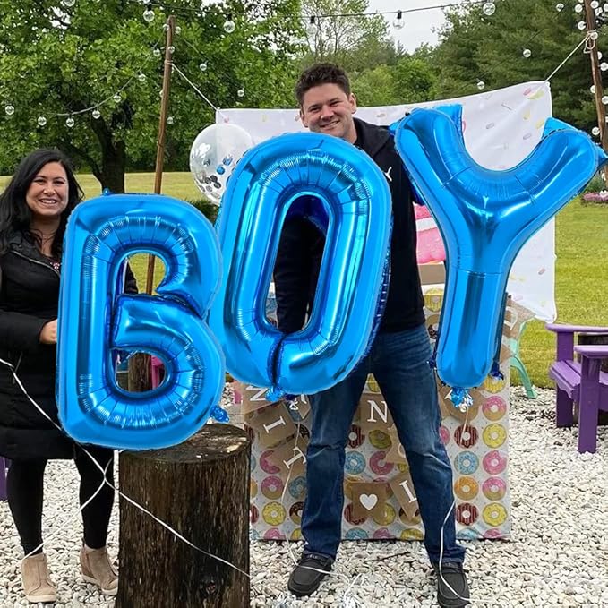 TONIFUL 40 inch Large Blue Letter Y Balloons,Giant Alphabet Letter Balloons for 2026 Graduation Birthday Party Anniversary Graduation Decorations
