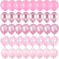 Pink Balloons Set, 60 Packs 12 Inch Metallic Chrome Pink Pearl Macaron Light Pink Different Shades Balloons for Girl Women Birthday Decorations, Wedding, Christening, Baby Shower Party