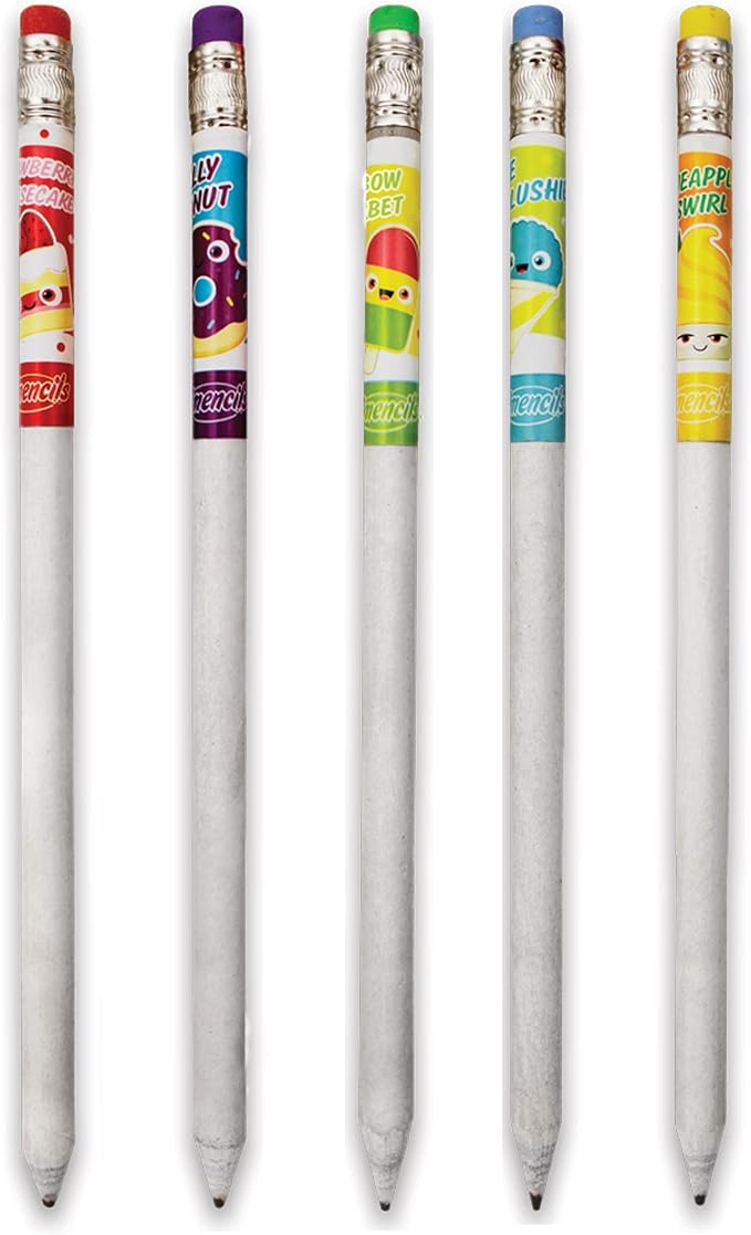 Graphite Smencils (2 Pack) - HB #2 Scented Pencils, 5 Count, Gifts for Kids, School Supplies, Classroom Rewards
