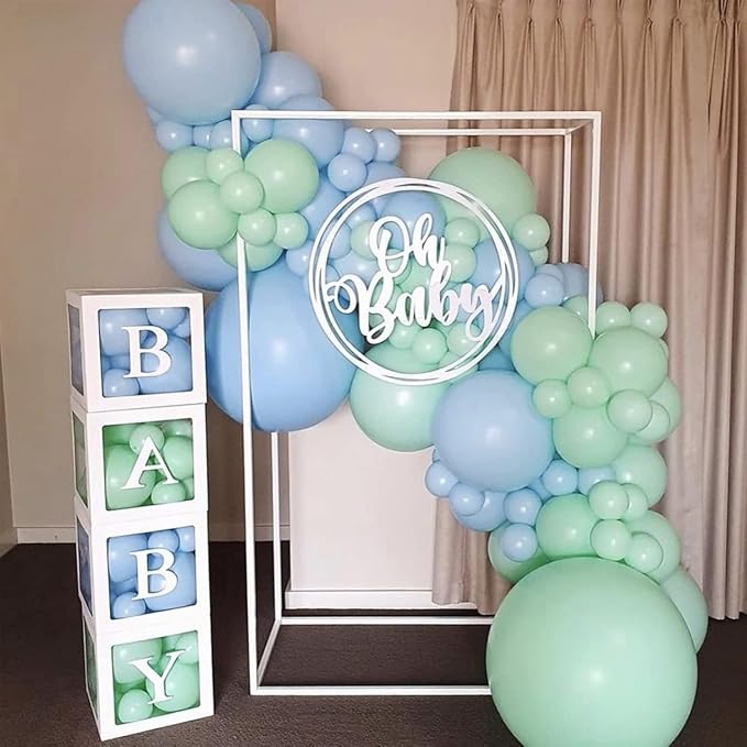 105pcs Mint Green Balloons 12inch Party Latex Balloons for Boys Girls Birthday Baby Shower Gender Reveal Wedding Sunflower Party Decorations