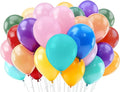 50 Pcs 12 Inch Assorted Color Balloons, Rainbow Mixed Latex Balloons for Party Decorations, Thick Bright Colorful Balloons for Kids Birthday, Carnival, Baby Shower, Wedding, Graduation