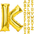 Gold Letter Balloons 40 Inch K Balloon Letters K Alphabet Name Balloons Giant Letters With Straw Big Balloons Foil Gold Balloons For Birthday Party Decorations Wedding Thanksgiving Christmas Balloons