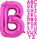 40 Inch Large Hot Pink Letter B Balloons Alphabet B Letter Balloons Foil Mylar Letter A Balloons for Birthday Party Anniversary New Year Graduation Wedding