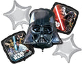 Amscan 3553301 Star Wars Foil Balloon Set