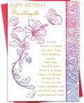 Granddaughter Birthday Card, Funny Birthday Card Gifts for Granddaughter from Grandma Grandpa,Unique Gifts Idea