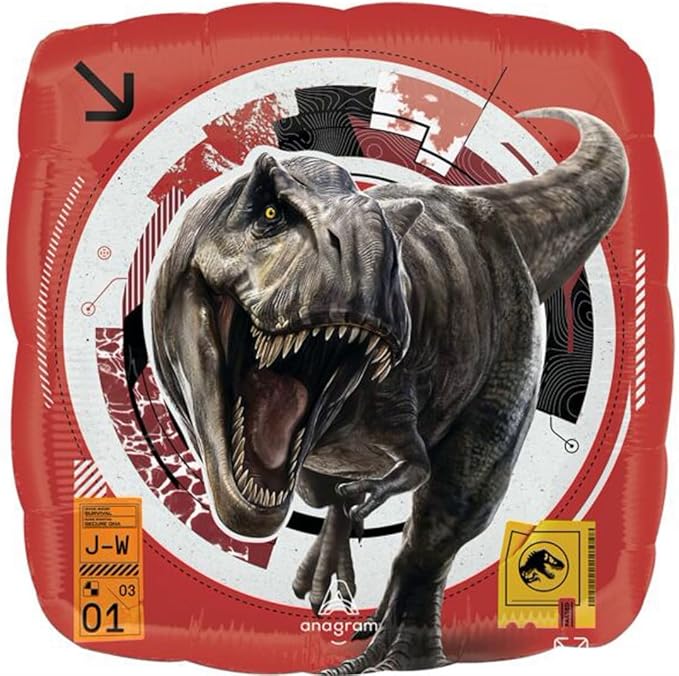 Jurassic Dinosaur World Party Supplies 6pc Rebirth Birthday Balloon Bouquet Decorations
