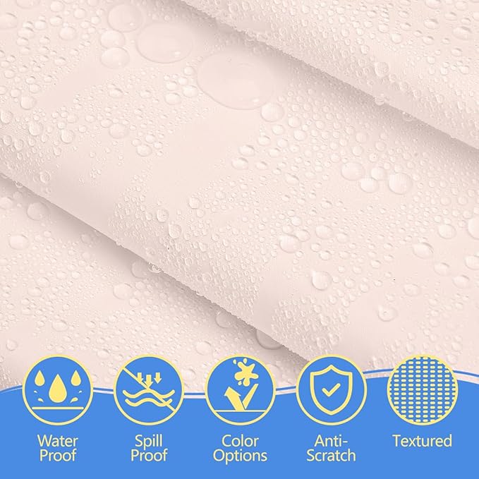 8-Count Blush Pink Disposable Plastic Tablecloths Rectangle 54x108 Inch - Extra Long Waterproof Banquet Table Covers for Parties & Catering
