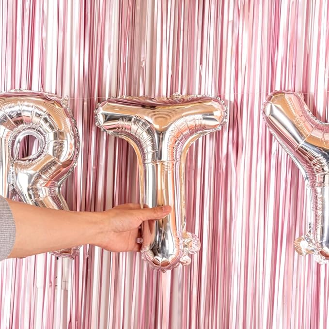 Restaurantware-Balloonify 16 Inch Letter Balloon, 1 Alphabet Party Balloon - Letter T, Self-Sealing, Silver Foil Mylar Finish, Hanging Loop, Decoration For Birthday, Wedding, Or Graduation