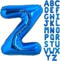 40 Inch Blue Letter Z Balloons Alphabet Z Letter Balloons Foil Mylar Big Letter Balloons for Birthday Party Anniversary New Year Graduation Wedding Decorations