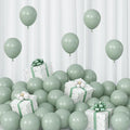 Pale Dusty Green Balloons 5inch Small Olive Sage Green Balloon 60pcs Mini Round Retro Haze Fog Latex Balloons for Arch Garland Light Green Balloon for Birthday Party Decoration Jungle Safari