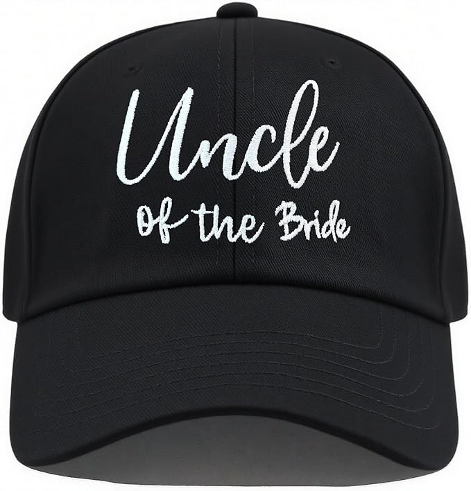 Adjustable Embroidered Hat for Bridal Shower Wedding Engagement Anniversary Honeymoon Newlyweds Couples Gifts