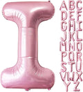 Lovoir 40 Inch Pastel Pink Letter I Balloons, 1 Count, Unisex Adults, Boys, Girls, Alphabet, Letter, Self Sealing, Thickened Grade A Quality Foil Material, Perfect for Birthday Celebration