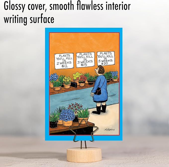 NobleWorks Funny Birthday Paper Card with 5 x 7 Inch Envelope (1 Card) Bday Plant Kill C10871BDG-UA