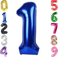 40 Inch Night Blue Number 1 Balloon, Giant Number 1 Balloons for 11th 12th 21st Birthday Decorations, Party Supplies for Baby Boy Girl, Night Blue Party Decor