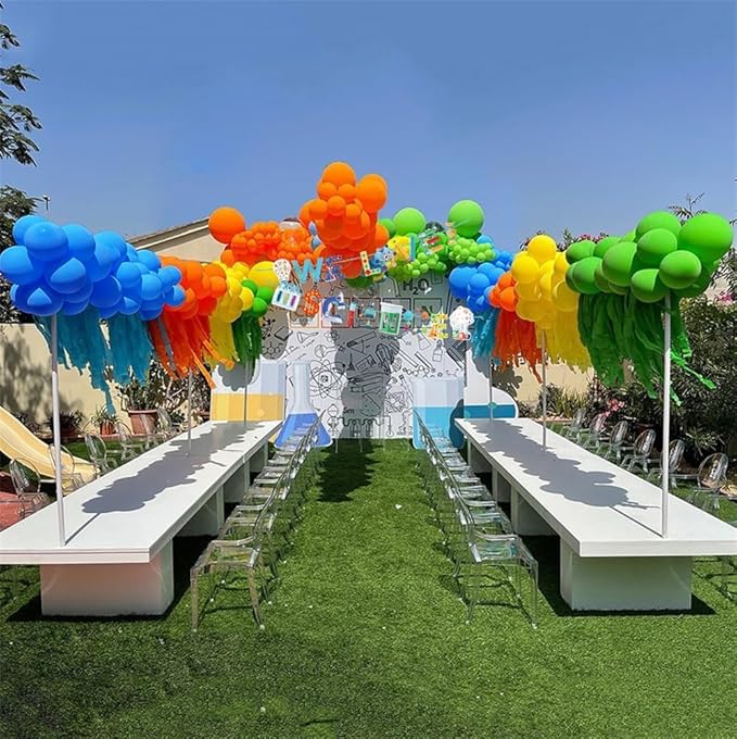 141PCS Science Party Decorations, Banner, Rainbow Balloon Arch Garland Kit for Lab Week, Mad Science Fun, Scientist Students Schoool Educational Theme Subject, Happy Pi Day Birthday Party