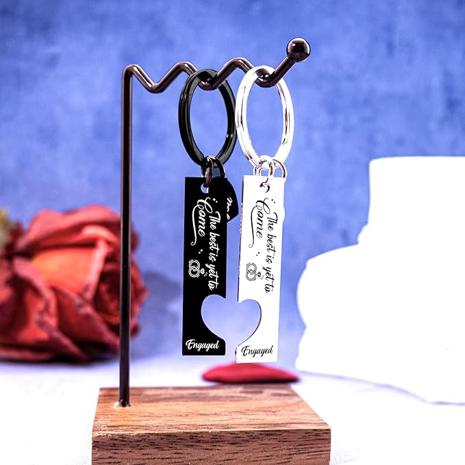 Engagement Gifts For Couples Newly Engaged Bridal Shower Gift Fiancee Fiance Gift For Women Men Groom Bride To Be Gifts Unique Best Engagement Party Keychain Valentines Day Gift For Her Him