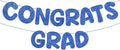 Fulmoon Pre Strung Congrats Grad Banner Glitter Congratulations Banner College Graduation Sign Class of 2026 Grad Party Decorations for High School University Graduation Party Favor(Dark Blue)