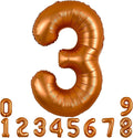 TONIFUL 40 Inch Orange Large Numbers Balloon 0-9 Birthday Party Decorations,Big Number 3 Foil Balloon Digital 3 for Birthday Party,Wedding, Bridal Shower,Engagement,Graduations,Anniversary,Baby Shower