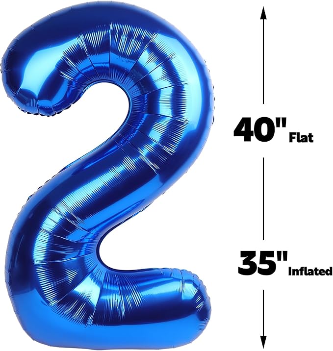 Big Mylar Navy Blue 25 Balloon 40 Inch, 25 Birthday Number Balloon Decorations, Men Boy 25 Birthday Numbers, Anniversary Party Supplies Foil Number Balloons