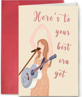 SuperShunhu Funny Birthday Card for Men Woman, Cute Birthday Card for Daughter Son, Music Birthday Card, Here's To Your Best Era Yet