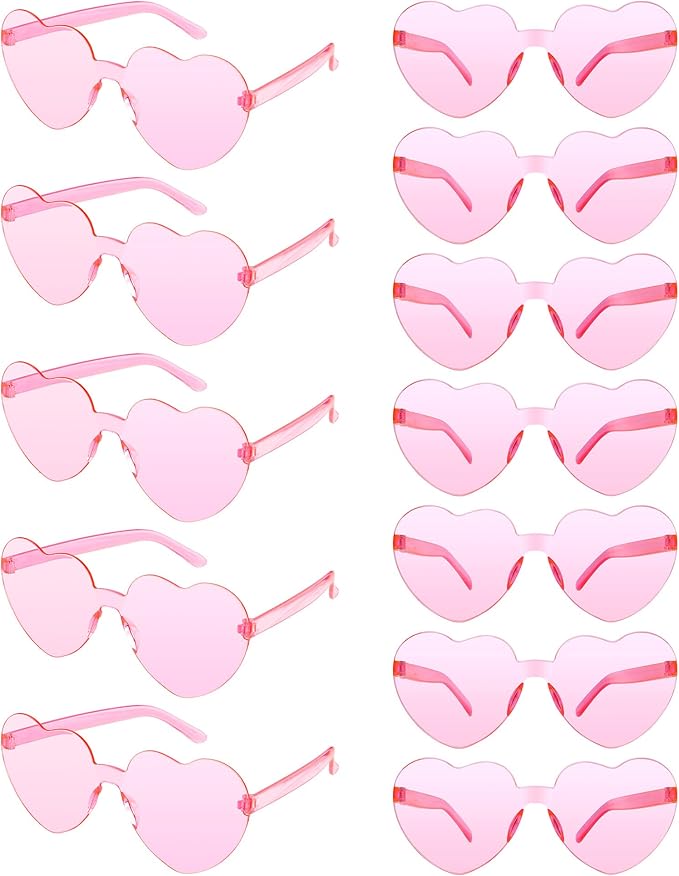 Heart Sunglasses Heart Shaped Glasses Bulk Valentines Halloween Bachelorette Party Decorations Glasses Women Men