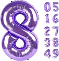 Purple Number 8 Balloon - 40 Inch, Birthday Party Decorations, Anniversary & Graduation Supplies