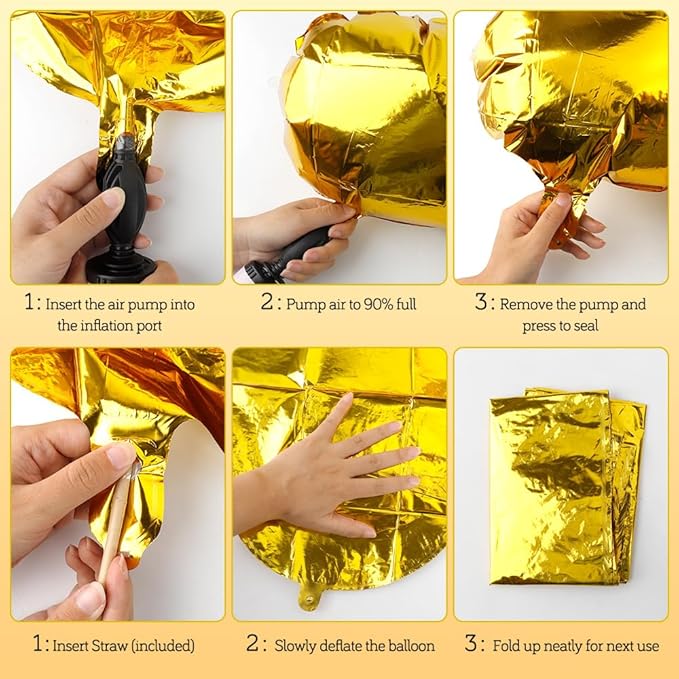 Gold Letter Balloons 40 Inch W Balloon Letters W Alphabet Name Balloons Giant Letters With Straw Big Balloons Foil Gold Balloons For Birthday Party Decorations Wedding Thanksgiving Christmas Balloons