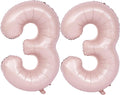 40 In Matte Pink Number Balloons Helium Foil Mylar Balloon Birthday Party banquet Decoration Digital 33
