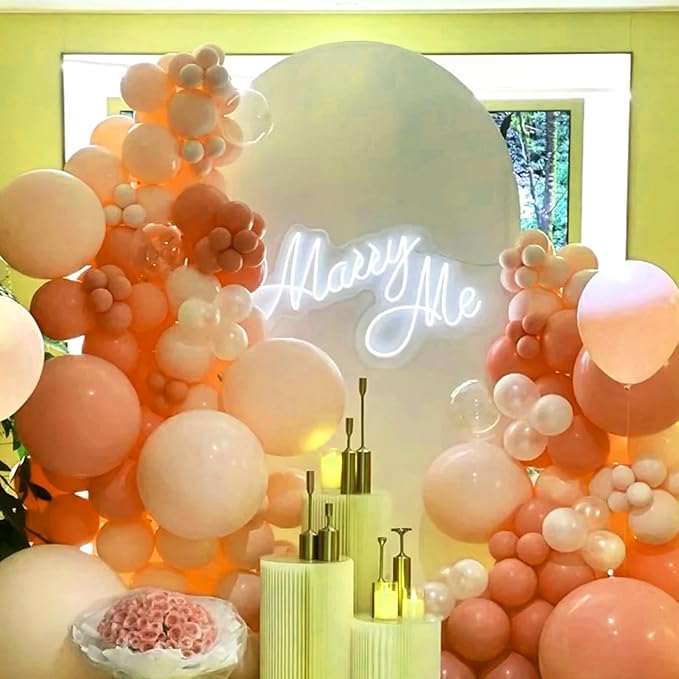 Peach Balloons, 66pack 12inch Pastel Orange Latex Party Balloons for Wedding, Birthday, Graduation, Bridal Shower, Baby Shower, Gender Reveal, Anniversary, Bachelorette Party Decorations