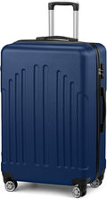 Karl home 28 Inch Check-in Luggage with Spinner Wheels, ABS Hardshell Checked Suitcase with TSA Lock, Durable Large Suitcase Rolling Luggage for Men Women, Navy Blue
