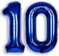 40Inch Navy Blue Number 10 Balloon Large Helium Royal Blue Number Balloons 0-9 Giant Digital 10th Foil Mylar Big Party Balloon for Boy Birthday Party Anniversary Graduation Decorations