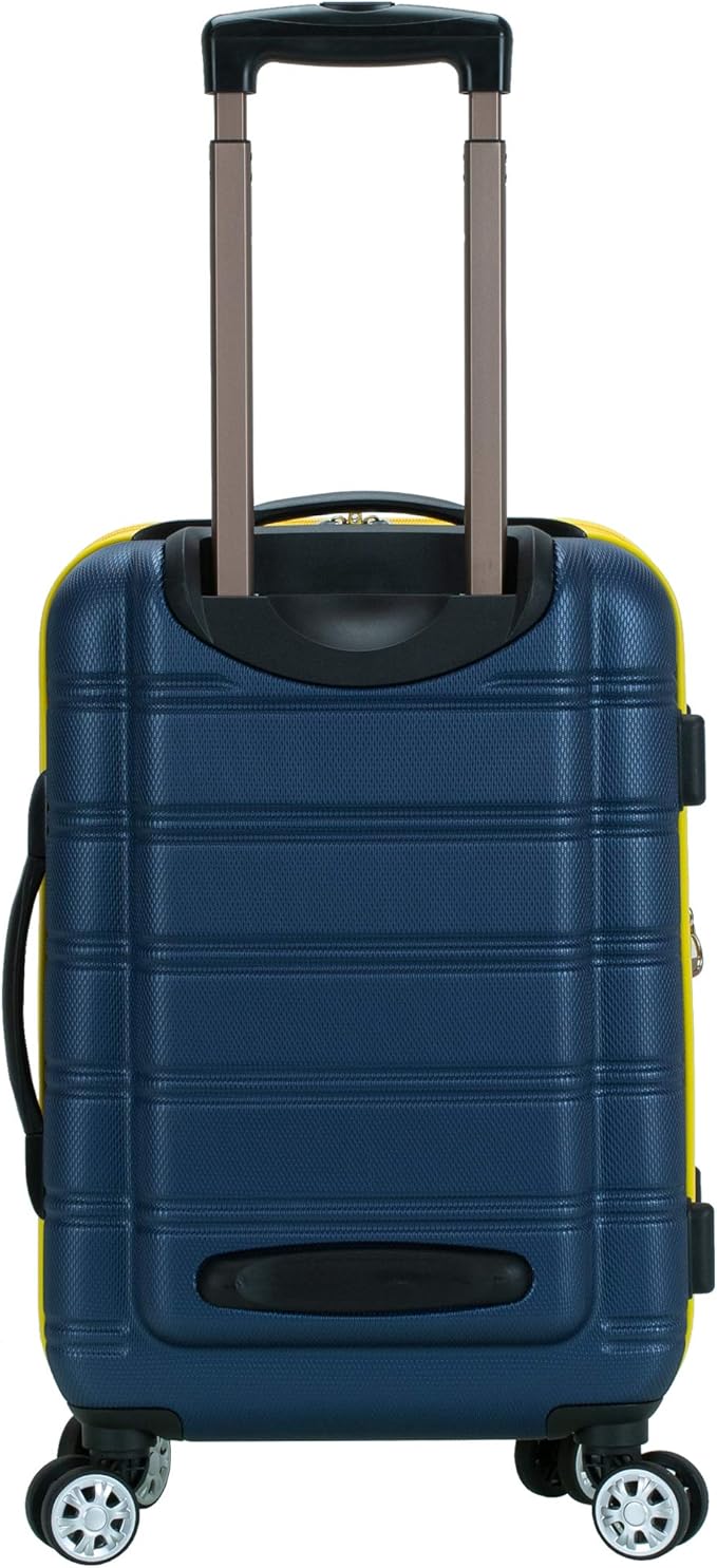 Rockland Melbourne Hardside Expandable Spinner Wheel Luggage, Carry-On 20", Navy