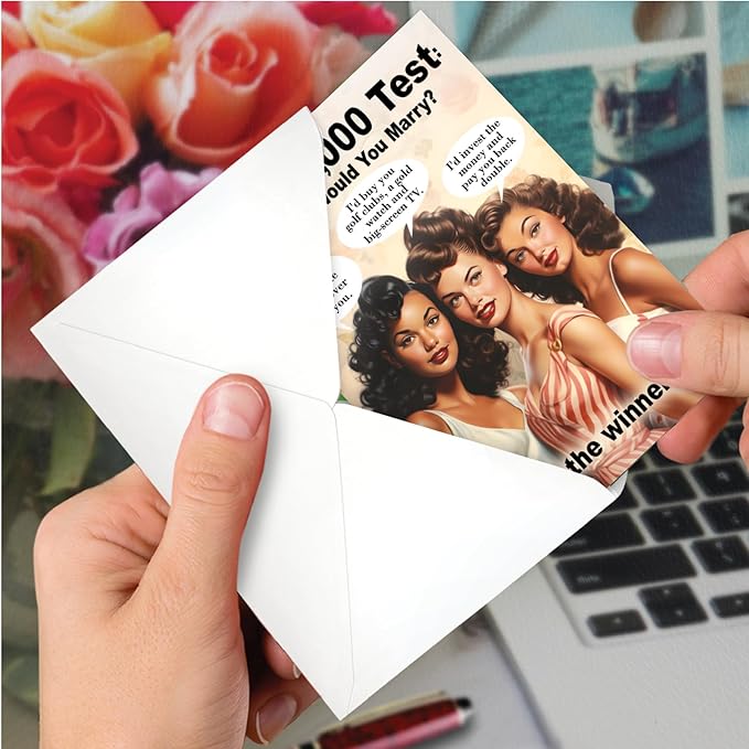 NobleWorks, Funny Birthday Greeting Card with 5 x 7 Inch Envelope (1 Card) Bday The Winner C10835BDG