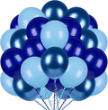 300 Pcs Blue Balloon Metal Blue Balloons, 12 Inch Navy Blue Light Blue Baby Blue Bulk Latex Balloon, for Birthdays Weddings Baby Shower Party Decorations
