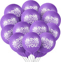 Gejoy Jesus Loves You Balloon 12 Inch Latex Christian Religious Jesus Balloon Party Decor for He Is Risen Party Decor Favor Cross Church Event Birthday Sunday Supplies(Purple,60 Pcs)