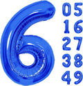 Number Balloons Navy Blue Balloons - Giant Number 10 Balloon, 10 20 30 40 50 Numbers Balloon Birthday Decorations, Blue Party Supplies for Boy Men